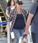 Reese Witherspoon And Baby Bump Keep It Casual At LAX 0720