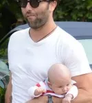 Alessandra Ambrosio with her fiance Jamie Mazur with Anja and Noah in Malibu, CA - July 4