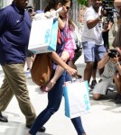 Katie Holmes And Suri Cruise Visit Alice's Tea Cup In NYC 0706