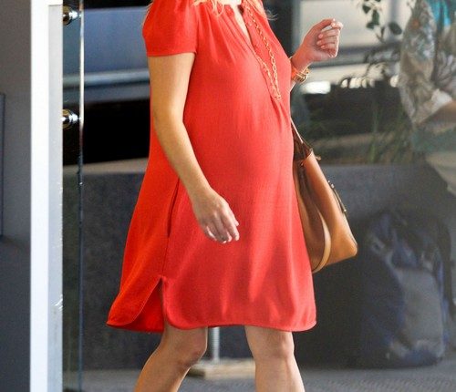 Exclusive… Pregnant Reese Witherspoon Leaving A Medical Building