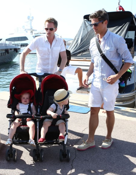 Elton John and Neil Patrick Harris Join Families In Saint-Tropez 0803