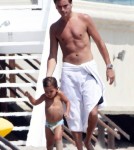 Scott Disick And Mason Disick Show Off Their Tans On The Beach In Miami 0805