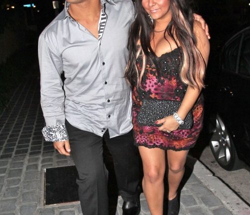 ‘Jersey Shore’ star Nicole ‘Snooki’ Polizzi and her boyfriend Jionni LaValle out for dinner at the STK restaurant in West Hollywood, CA…