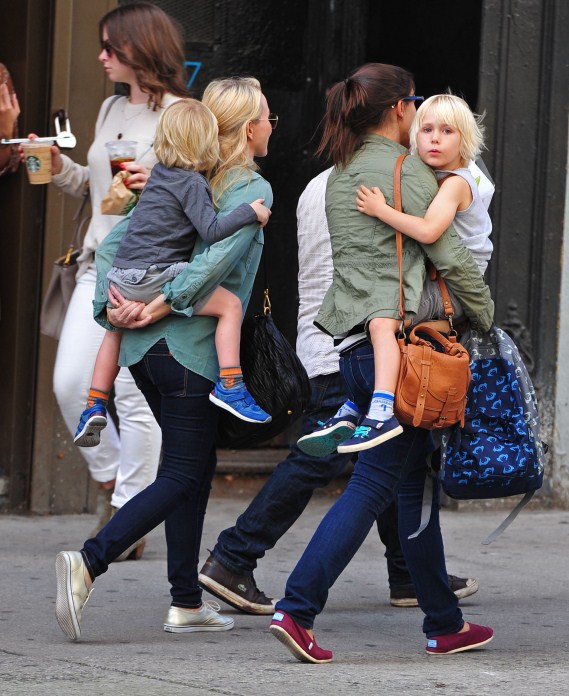 Naomi Watts and sons Alexander and Samuel spotted out and about in New ...