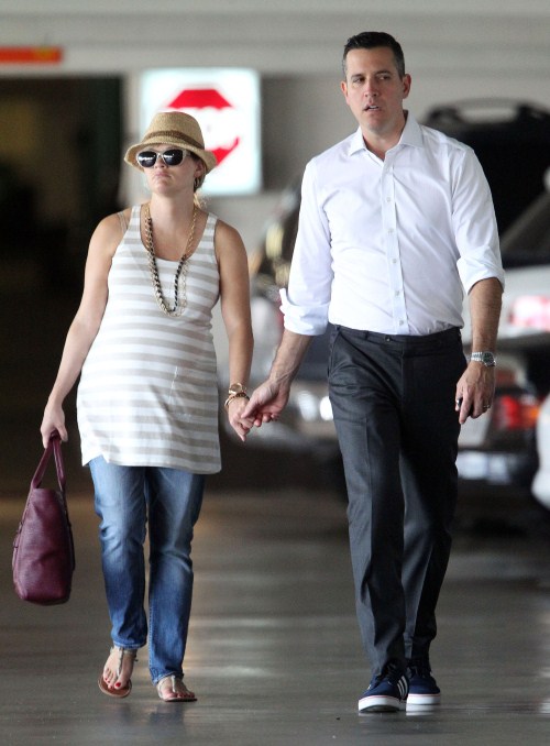 Reese Witherspoon And Husband Jim Toth Leaving Hospital After Check-up