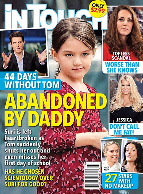 In Touch Magazine Cover: Suri Abandoned By Daddy