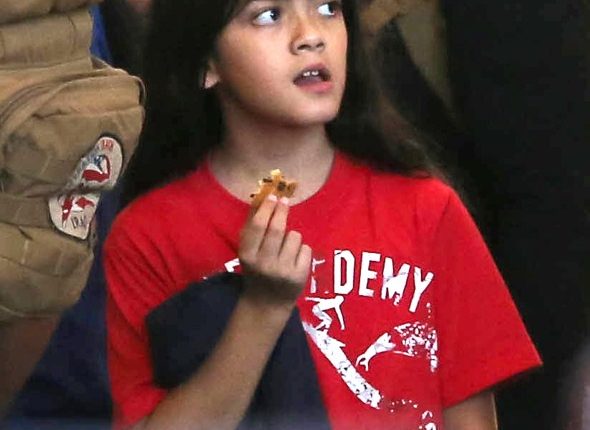 Michael Jackson’s kids Prince, Paris and Blanket arriving on a flight at LAX airport in Los Angeles, California on September 2, 2012.