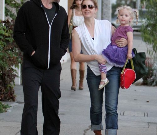 Amy Adams And Family Out For Lunch In West Hollywood