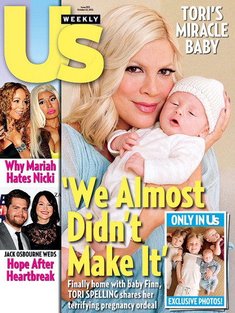 Tori Spelling Confides: She Almost Died Giving Birth To Baby Finn