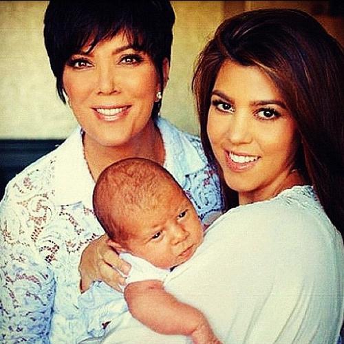 Kourtney and Kris Jenner Pose With Penelope Disick