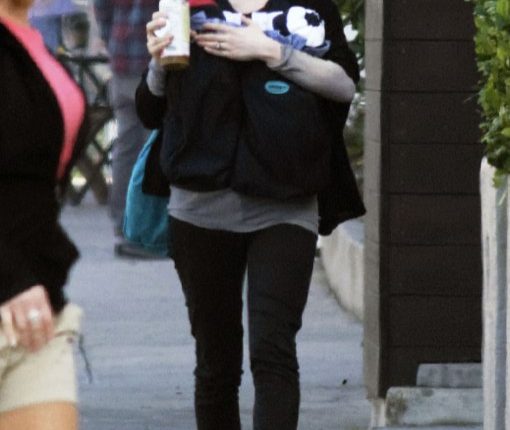Anna Paquin And One Of Her Twins Out For A Walk