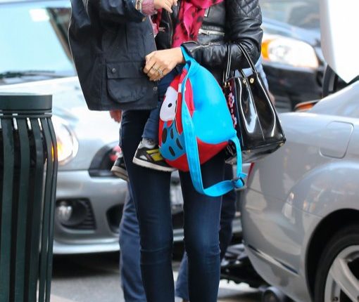 Miranda Kerr And Son Flynn Head To An Office Building