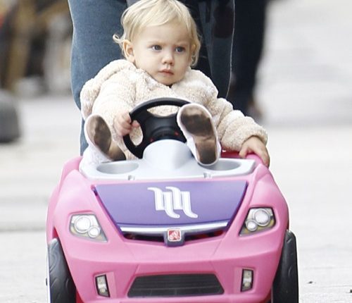 Exclusive… Pink & Carey Hart Take Willow For A Stroll