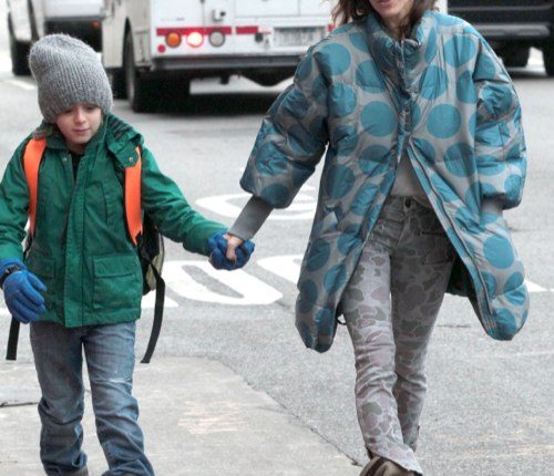Sarah Jessica Parker Walks Her Kids To School