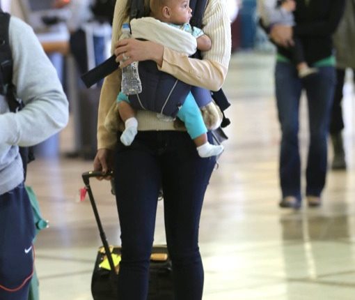 Katherine Heigl And Daughter Adalaide Departing On A Flight At LAX