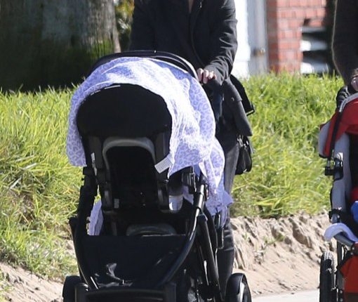 Exclusive… Anna Paquin Takes Her Kids For A Walk