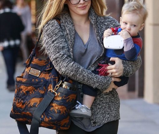 Hilary Duff Takes Luca To The Doctors