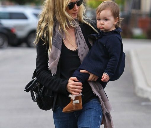 Kimberly Stewart Out And About With Daughter Delilah