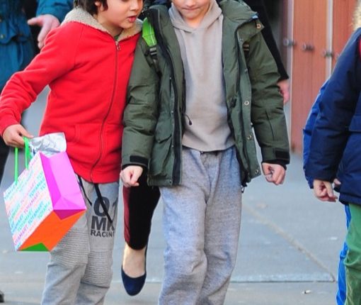 Liv Tyler Walks Her Son Home From School