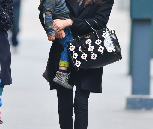 Miranda Kerr Takes Flynn For A Walk In New York City