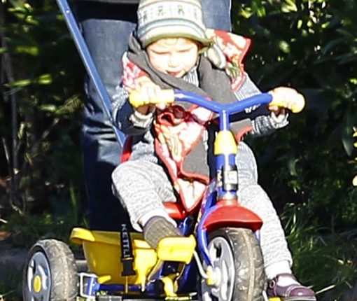 Exclusive… Ewan McGregor Takes Son Anouk Out For A Walk