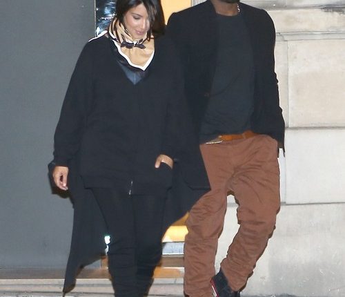 Pregnant Kim Kardashian & Kanye Shop At Celine