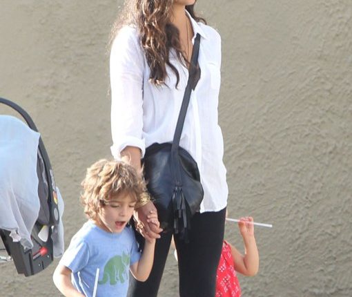 Exclusive… Camila Alves Takes Her Kids Out For Lunch