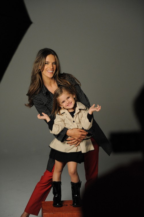 Alessandra Ambrosio & Daughter Anja For London Fog Spring 2013 Campaign ...