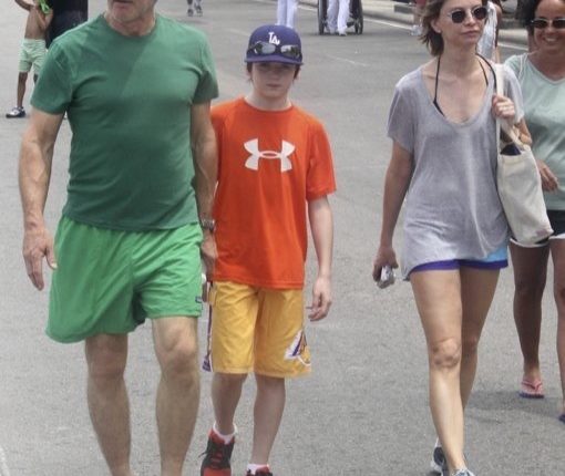 Harrison Ford, Calista Flockhart and son Liam Vacation in Rio