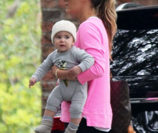 Molly Sims Out And About With Son Brooks
