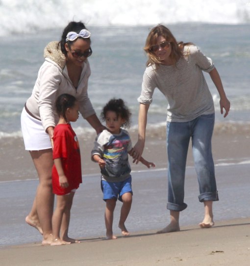 Exclusive... Ellen Pompeo And Family Enjoy A Day On The ...