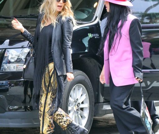 Pregnant Fergie Visits The Four Seasons Hotel
