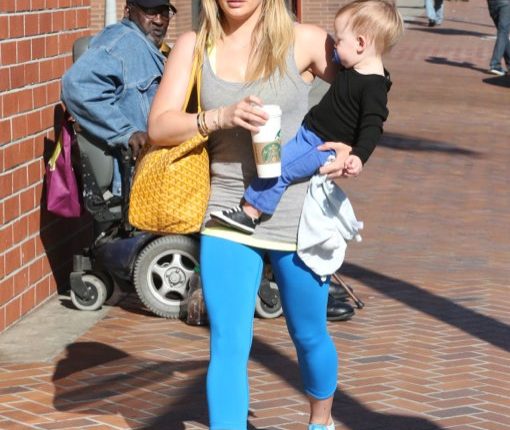 Hilary Duff Takes Luca To The Doctor’s Office