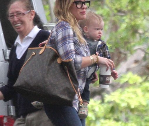 Hilary Duff Takes Luca To A Play Date