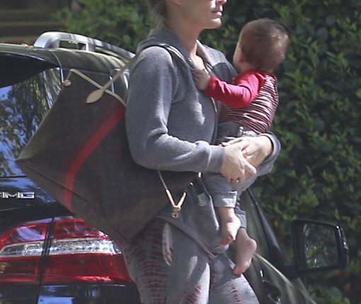 Molly Sims Takes Son Brooks To A Playdate
