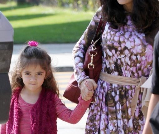 Semi-Exclusive… Salma Hayek Takes Her Daughter To The Doctor