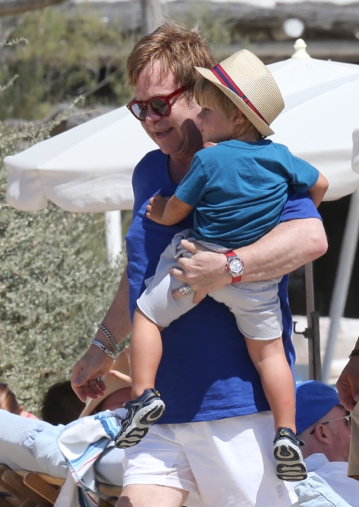 Elton John & David Take Their Boys In Saint-Tropez Vacation | Celeb ...