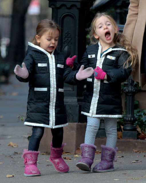 Marion & Tabitha Broderick Head To School | Celeb Baby Laundry