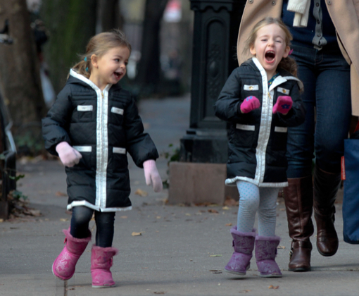 Marion & Tabitha Broderick Head To School | Celeb Baby Laundry