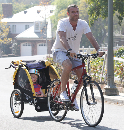 Liev Schreiber Takes His Boys To The Farmers Market | Celeb Baby Laundry