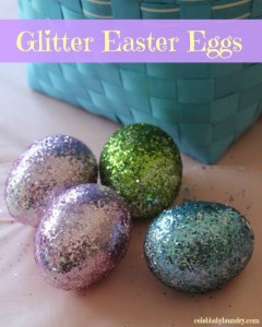 Easter Craft For Kids: Glitter Easter Eggs | Celeb Baby Laundry