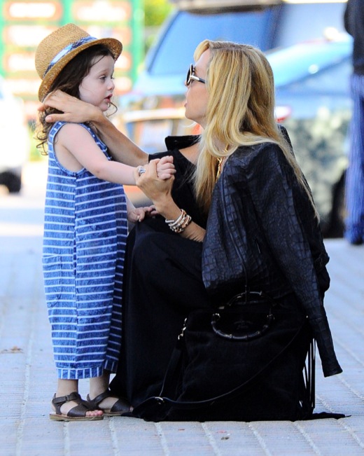 Rachel Zoe & Family Out For Dinner In Malibu 