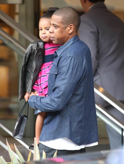 Jay-Z & Beyonce Take Blue Ivy Shopping In Beverly Hills | Celeb Baby ...