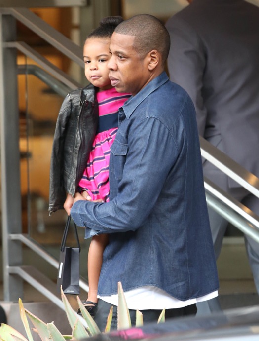 Jay-Z & Beyonce Take Blue Ivy Shopping In Beverly Hills | Celeb Baby ...