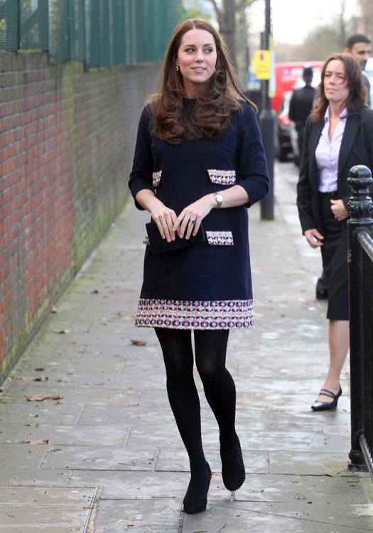 Pregnant Kate Middleton Visits Barlby Primary School | Celeb Baby Laundry
