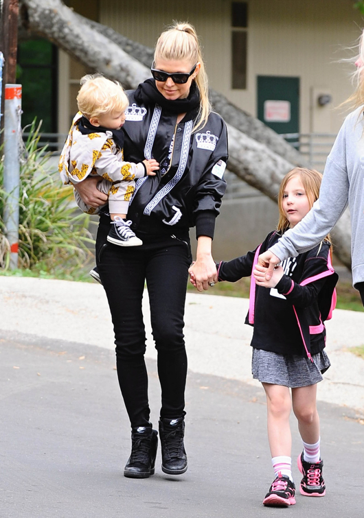 Fergie Steps Out With Axl & Friends