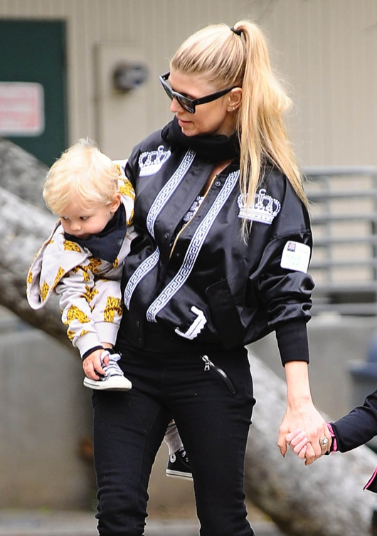 Fergie Steps Out With Axl & Friends