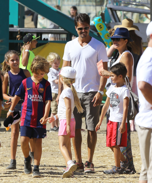 Brooke Burke Takes Her Kids To The Fair In Malibu 