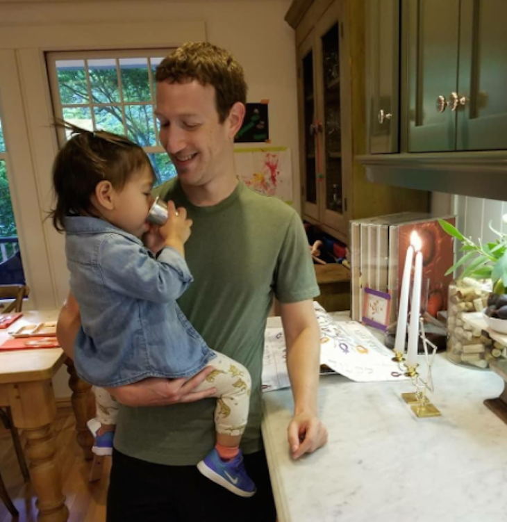 Mark Zuckerberg and Daughter Max Celebrate Shabbat