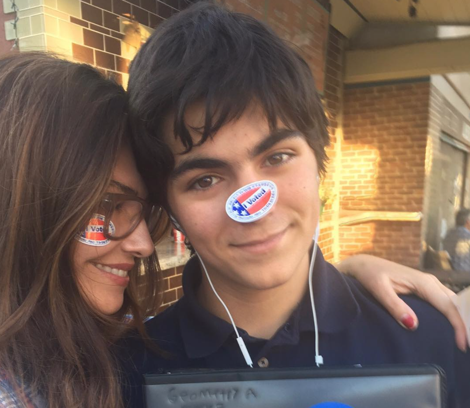 Former General Hospital Star Vanessa Marcil Takes Son Out Cast Her To Vote